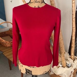 Gorgeous Ann Taylor fine silk red sweater S